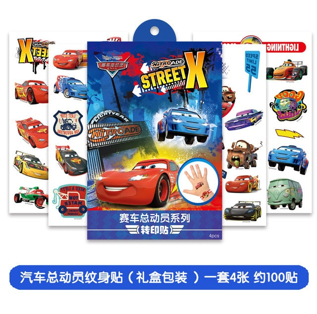 Disney Toy Story Woody Buzz Child Temporary Tattoo Body Art Flash Tattoo Stickers elsa anna Waterproof Styling Sticker gift box