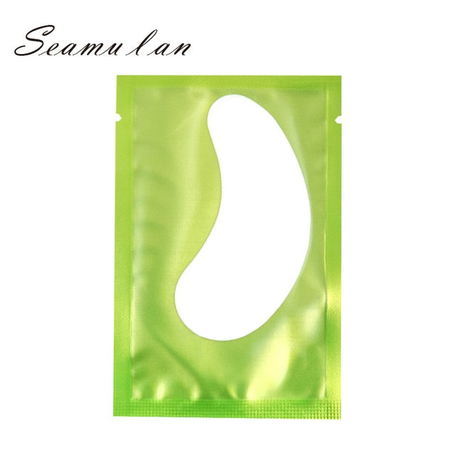 50pairs/Lots Eye Paper Patches for Eyelash Extension Grafted Eyelashes Under Eye Pads Lint Free Stickers Makeup False Eyelash