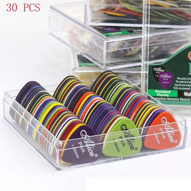 10-50Pcs Guitar Picks Alice Acoustic Electric Bass Pic Plectrum Mediator Guitar Accessories Thickness 0.58 - 1.5 mm
