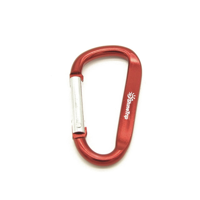 Outdoor Climbing Aluminium Alloy D Shape Buckle Carabiner Survial Key Chain Climb Hook Clip Backpack Buckle Keychain 1pc