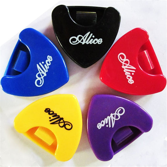 Guitar Pick Holder Plastic Plectrum Case with Self Adhesive Sticker Guitar Pick Storage Boxes for  1-3 Pieces Guitar Picks