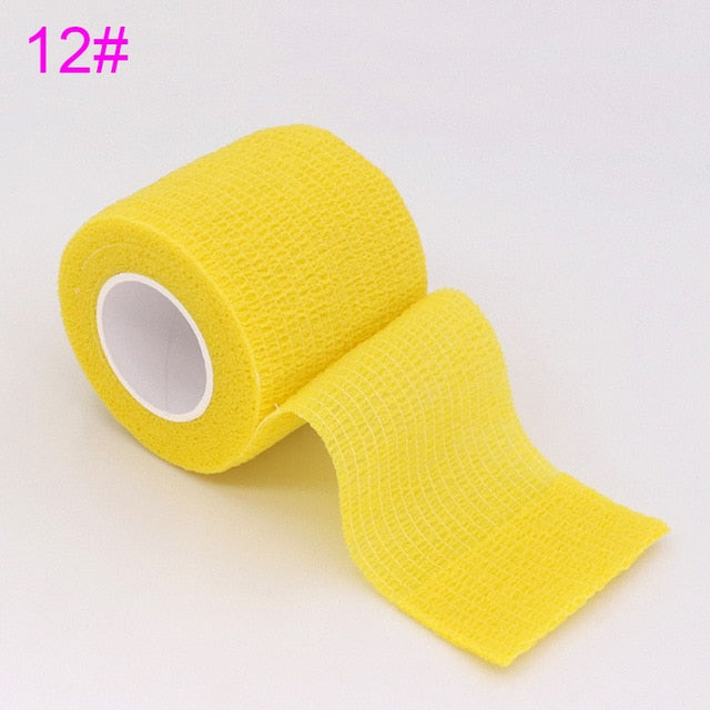 18 Colors Colorful Athletic Wrap Tape Self Adhesive Elastic Bandage Elastoplast Sports Protector Knee Finger Ankle Palm Shoulder