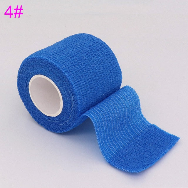 4.5m Colorful Elastoplast Self Adhesive Elastic Bandage Tom's Hug Sports Knee Finger Ankle Palm Shoulder Athletic Wrap Tape