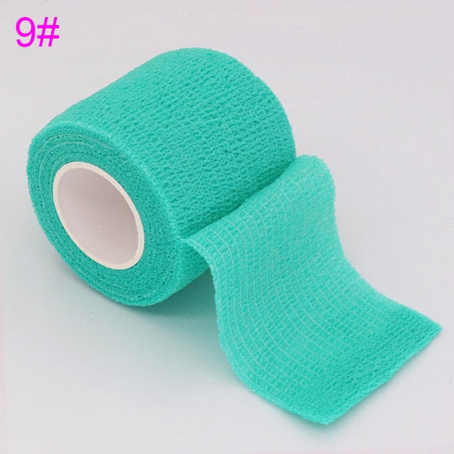 4.5m Colorful Elastoplast Self Adhesive Elastic Bandage Tom's Hug Sports Knee Finger Ankle Palm Shoulder Athletic Wrap Tape