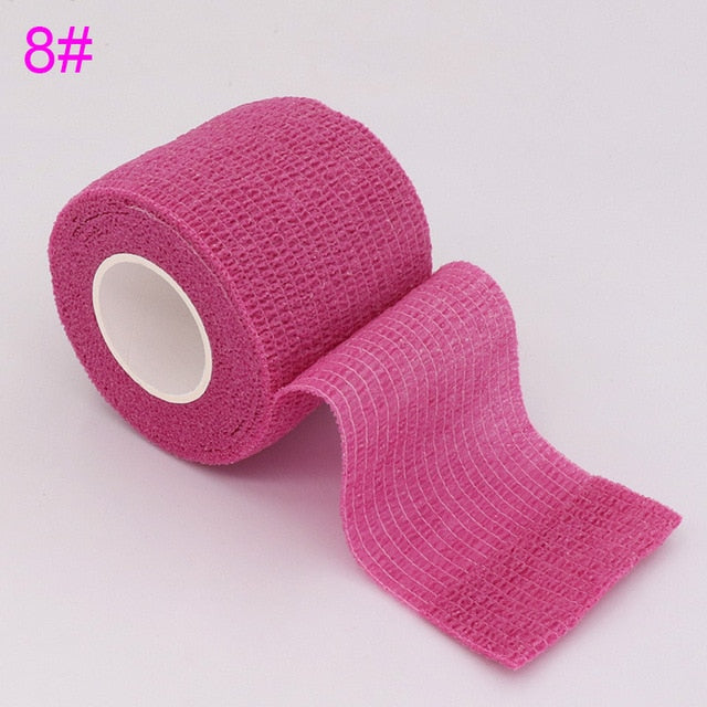 4.5m Colorful Elastoplast Self Adhesive Elastic Bandage Tom's Hug Sports Knee Finger Ankle Palm Shoulder Athletic Wrap Tape