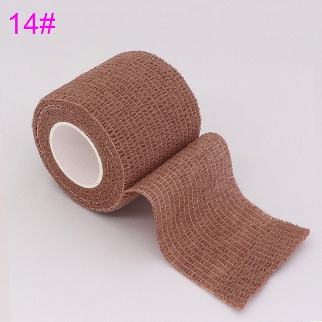 4.5m Colorful Elastoplast Self Adhesive Elastic Bandage Tom's Hug Sports Knee Finger Ankle Palm Shoulder Athletic Wrap Tape