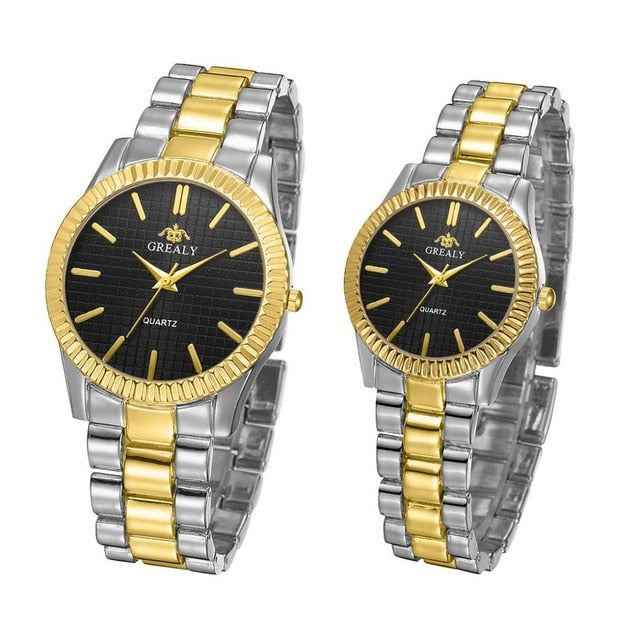 Couple Watch 2019 Mens Watches Top Brand Luxury Quartz Watch Women Clock Ladies Dress Wristwatch Fashion Casual lovers Watch