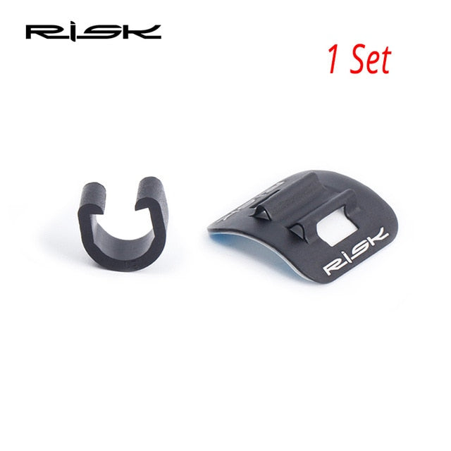 RISK Bicycle Cables Housing Aluminum Bike Oil Tube Fixed Clips C Shape Shift Brake Guide Cable Tube Fixed Clamp Frame Buckle