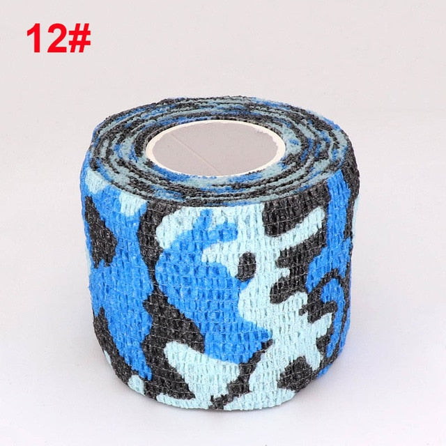 4.5m Camouflage Elastic Wrap Tape Hunt Disguise Elastoplast Self Adhesive Sports Protector Knee Finger Ankle Athletic Bandage