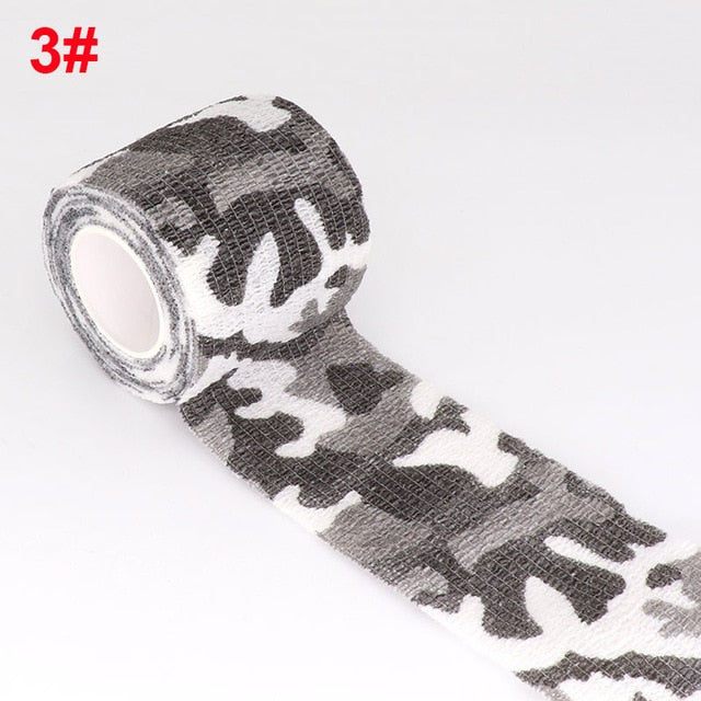 4.5m Hunt Disguise Elastoplast Camouflage Elastic Wrap Tape Self Adhesive Sports Protector Ankle Knee Finger Arm Bandage