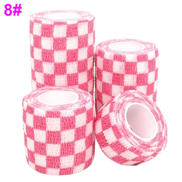 1 pcs Printed Medical Self Adhesive Elastic Bandage 4.5m Colorful Sports Wrap Tape for Finger Joint Knee First Aid Kit Pet Tape