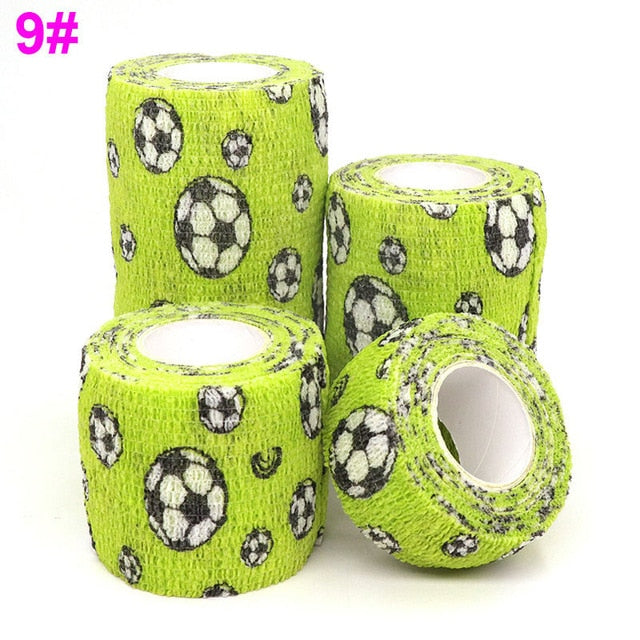 1 pcs Printed Medical Self Adhesive Elastic Bandage 4.5m Colorful Sports Wrap Tape for Finger Joint Knee First Aid Kit Pet Tape