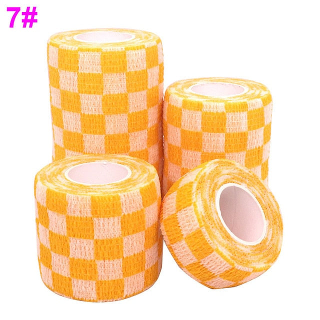 1 pcs Printed Medical Self Adhesive Elastic Bandage 4.5m Colorful Sports Wrap Tape for Finger Joint Knee First Aid Kit Pet Tape