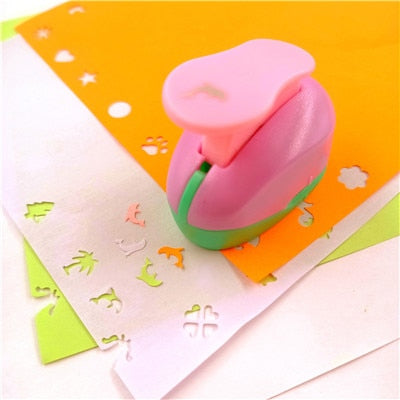 free ship flower furador 5*3*4.5cm diy paper cut Eva Foam Maker puncher scrapbooking labor saving for kid hole punch Embossing