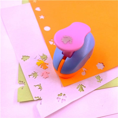 free ship flower furador 5*3*4.5cm diy paper cut Eva Foam Maker puncher scrapbooking labor saving for kid hole punch Embossing