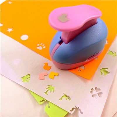 free ship flower furador 5*3*4.5cm diy paper cut Eva Foam Maker puncher scrapbooking labor saving for kid hole punch Embossing