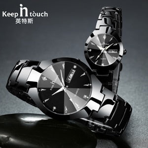 KEEP IN TOUCH Brand Luxury Lover Watches Quartz Calendar Dress Women Men Watch Couples Wristwatch Relojes Hombre 2020 With Box