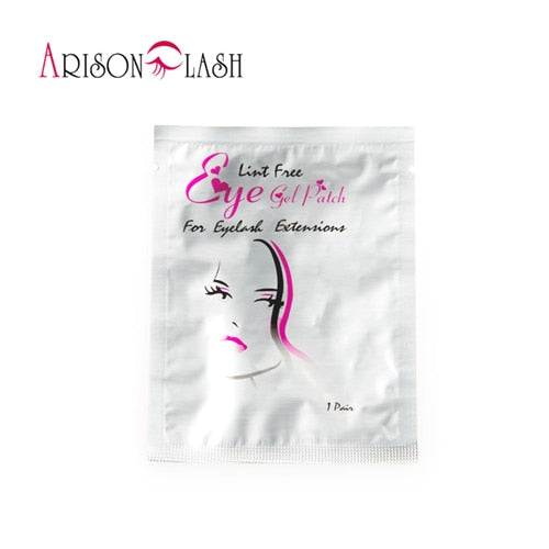 50/100 Pairs/Lot Patches for Eyelash Extension Under Eye Pads Paper Patches Pink Lint free Stickers for False Eyelashes