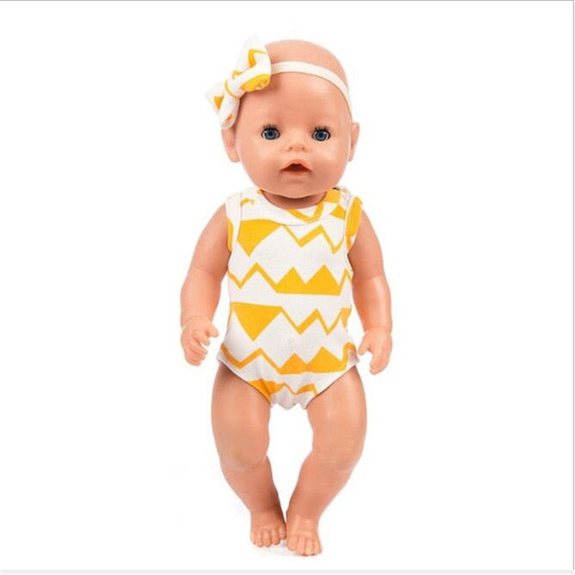 Fit 18 inch 40-43cm Born Baby Doll Shoes Accessories Spring Summer Autumn Doll Hayi Clothes Suit For Baby Birthday Festival Gift