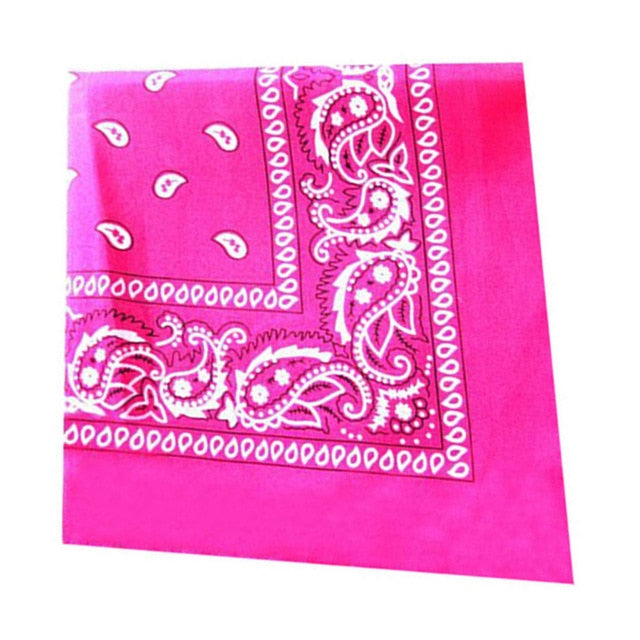 Fashion Hip Hop Paisley Bandana Sports Square Headscarf For Men Print Multicolor Headscarf Punk Rock Hair Accessories Headwear