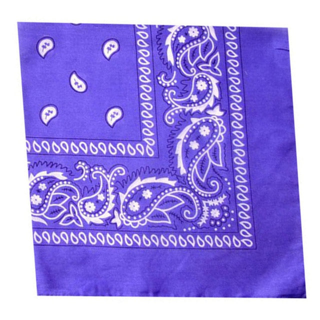 Fashion Hip Hop Paisley Bandana Sports Square Headscarf For Men Print Multicolor Headscarf Punk Rock Hair Accessories Headwear