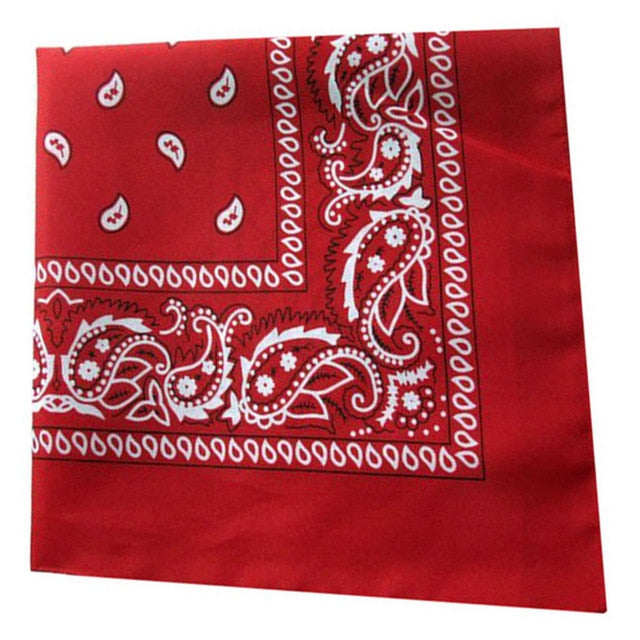 Fashion Hip Hop Paisley Bandana Sports Square Headscarf For Men Print Multicolor Headscarf Punk Rock Hair Accessories Headwear