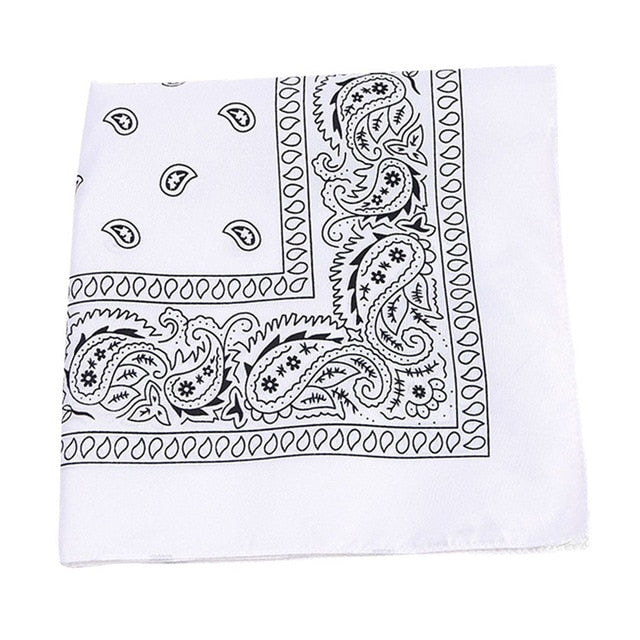 Fashion Hip Hop Paisley Bandana Sports Square Headscarf For Men Print Multicolor Headscarf Punk Rock Hair Accessories Headwear