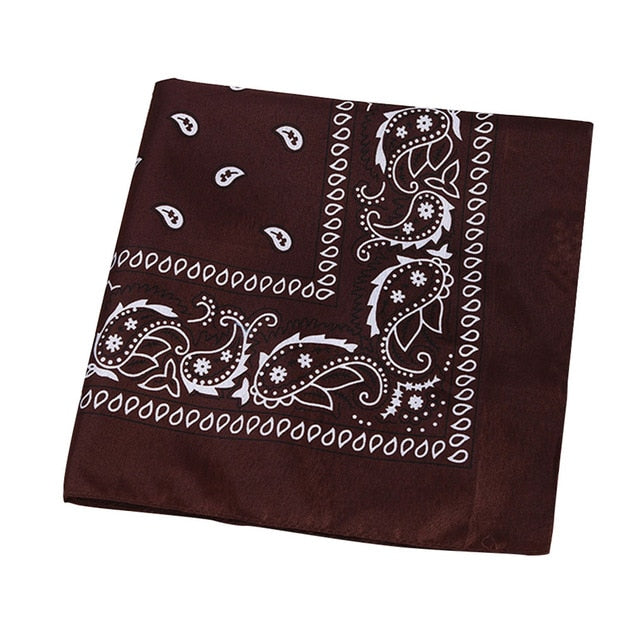 Fashion Hip Hop Paisley Bandana Sports Square Headscarf For Men Print Multicolor Headscarf Punk Rock Hair Accessories Headwear