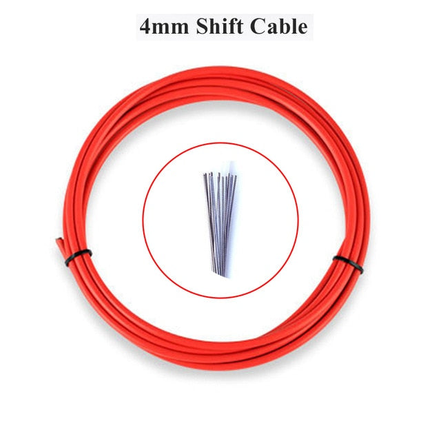 3m Wire For Bicycle Bike Shifters Derailleur Brake Cables Shift Cable Tube 4mm/5mm MTB Road Bike Shifter Brake Cable Line Pipe