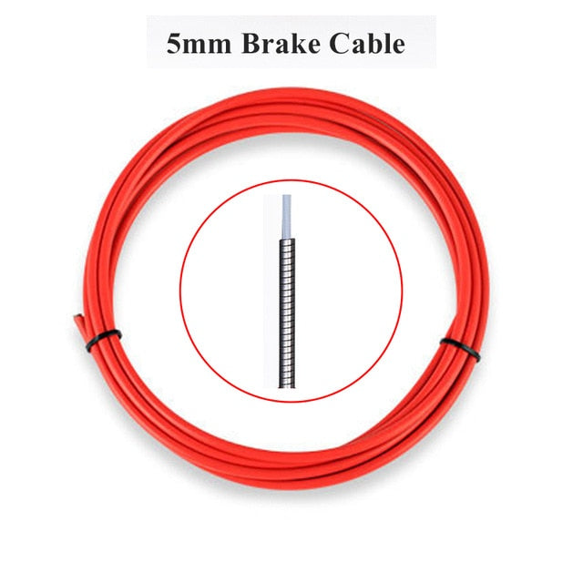 3m Wire For Bicycle Bike Shifters Derailleur Brake Cables Shift Cable Tube 4mm/5mm MTB Road Bike Shifter Brake Cable Line Pipe