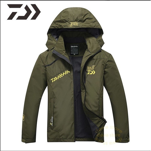 Fishing Suit Men Spring Autumn Thin Fishing Clothing Hooded Sports Hiking Fishing Jacket Outdoor Clothes Fishing Wear