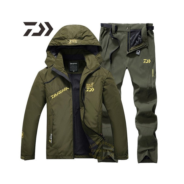 Fishing Suit Men Spring Autumn Thin Fishing Clothing Hooded Sports Hiking Fishing Jacket Outdoor Clothes Fishing Wear