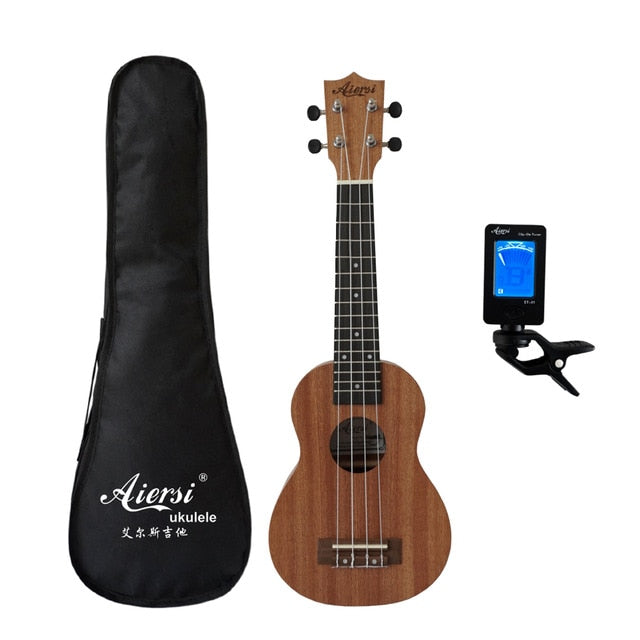 Aiersi full pack 21 inch ukelele mahogany Soprano gecko ukulele guitar musical gifts instrument 4 string Hawaiian mini guitarra