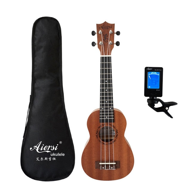 Aiersi full pack 21 inch ukelele mahogany Soprano gecko ukulele guitar musical gifts instrument 4 string Hawaiian mini guitarra