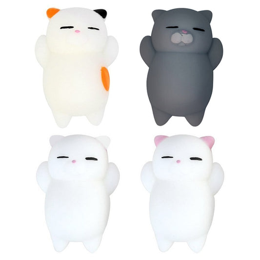 Fun Rubber Cute Cartoon Cat Stress Relief Squeeze Ball Reliever Toy UK  Squishy Toy Cute Animal Antistress Ball for funny gifts