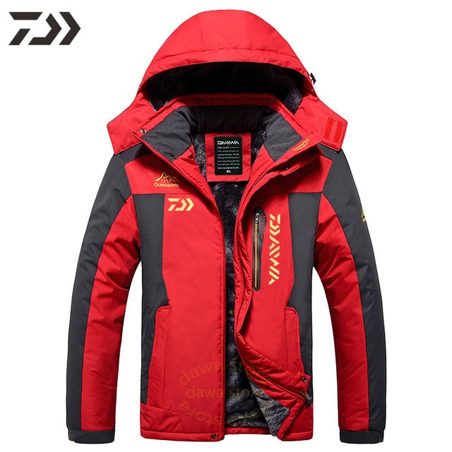 Men Suit for Fishing Jacket Waterproof Windproof Warm Thick Pants Fishing Shirt Sports Fishing Suit Winter Men Fishing Wear