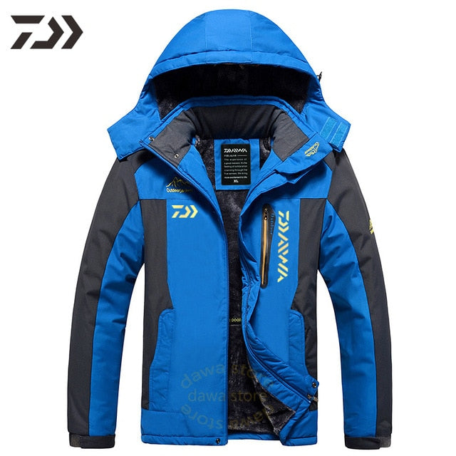 Men Suit for Fishing Jacket Waterproof Windproof Warm Thick Pants Fishing Shirt Sports Fishing Suit Winter Men Fishing Wear