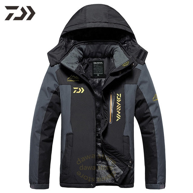 Men Suit for Fishing Jacket Waterproof Windproof Warm Thick Pants Fishing Shirt Sports Fishing Suit Winter Men Fishing Wear