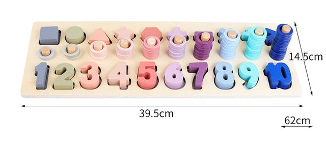 Montessori Educational Wooden Toys for Kids Montessori Toys Board Math Fishing  Montessori Toys Educational for 1 2 3 Years Old