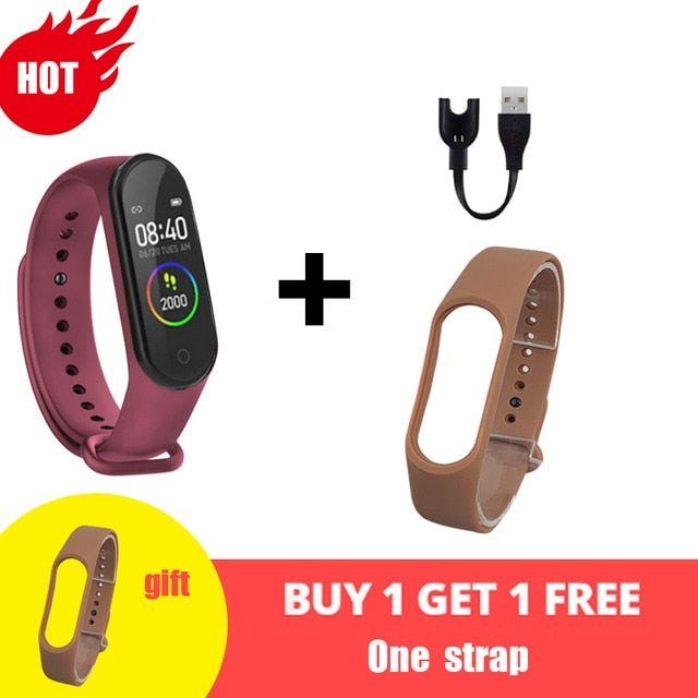 M4 Smart Watchs Sport Wristbands For Women LED Screen Fitness Traker Bluetooth Waterproof Lady Watchs Sports Brand digital watch