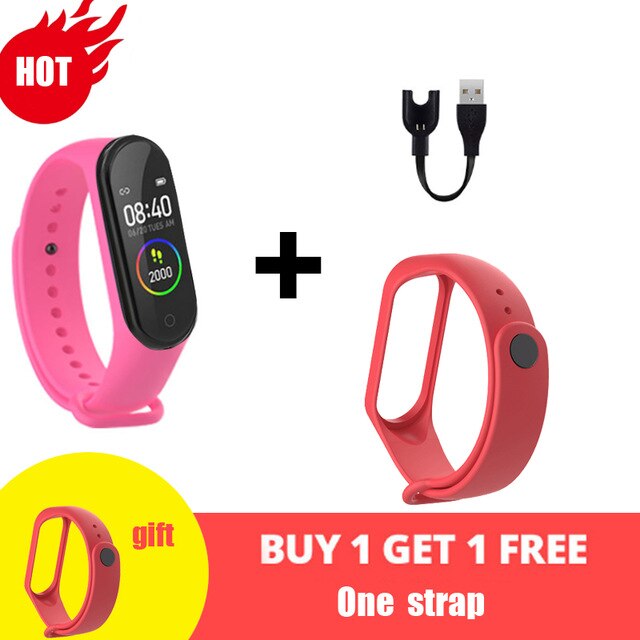 M4 Smart Watchs Sport Wristbands For Women LED Screen Fitness Traker Bluetooth Waterproof Lady Watchs Sports Brand digital watch