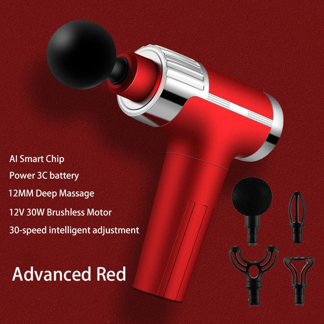 60W 24V Massage Gun Deep Tissue Percussion Muscle Massage for Pain Relief Portable Back Body Relaxation Sport Massager 30Speeds