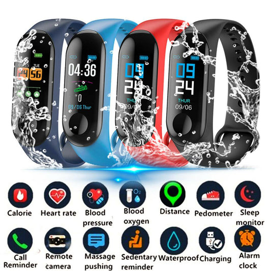 Smart Men's Watch Multicolor Pedometer Heart Rate Blood Pressure Monitor Sports Casual Fashion Bracelet Touch screen Wrist Watch