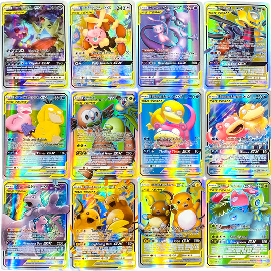 2020 New Pokemones card Vmax card GX tag team EX Mega shinny card Game Battle Carte Trading Children Toy