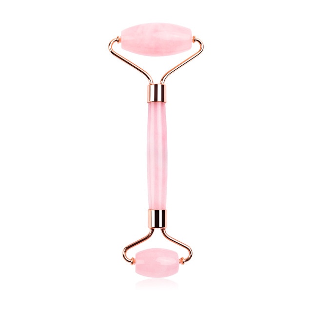 Natural Rose Quartz Jade Roller Facial Body Massager Roller Jade Stone Gua sha Board Scraper Face Lifting Beauty Massage Tool