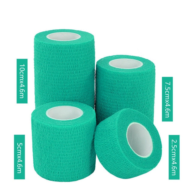 1 Pcs Printed Medical Self Adhesive Elastic Bandage 4.6m Colorful Sports Wrap Tape for Finger Joint Knee First Aid Kit Pet Tape