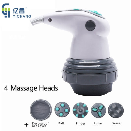 YICHANG Electric Vibrating Body Massager Slimming Neck Kneading Massage Relax Product Massages Roller for Anti Cellulite Machine