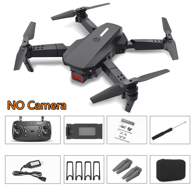 2020 New E88 Pro Rc Drone with wide-angle HD 4K 1080P Wifi Fpv Dual Camera Height Hold Foldable Quadcopter Mini Drone Gift Toys