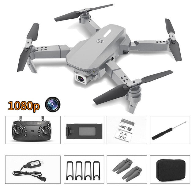 2020 New E88 Pro Rc Drone with wide-angle HD 4K 1080P Wifi Fpv Dual Camera Height Hold Foldable Quadcopter Mini Drone Gift Toys