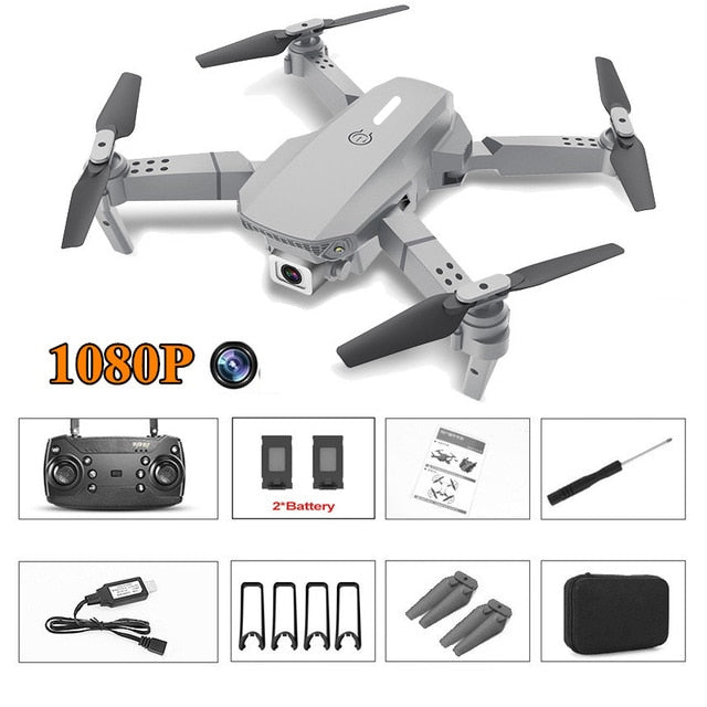 2020 New E88 Pro Rc Drone with wide-angle HD 4K 1080P Wifi Fpv Dual Camera Height Hold Foldable Quadcopter Mini Drone Gift Toys